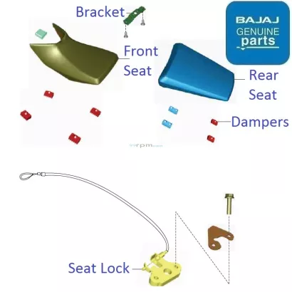 Pulsar 150 twin shop disc seat cover