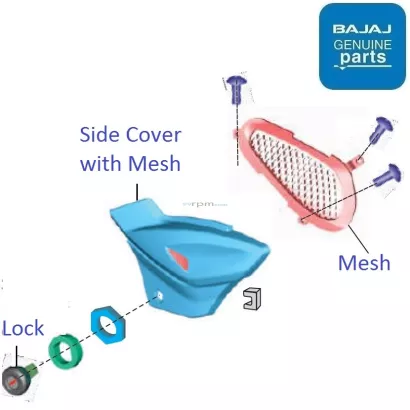 Pulsar 150 battery cover store