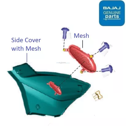 Bajaj Pulsar 150 Twin Disc UG5 BS4 Right Side Cover