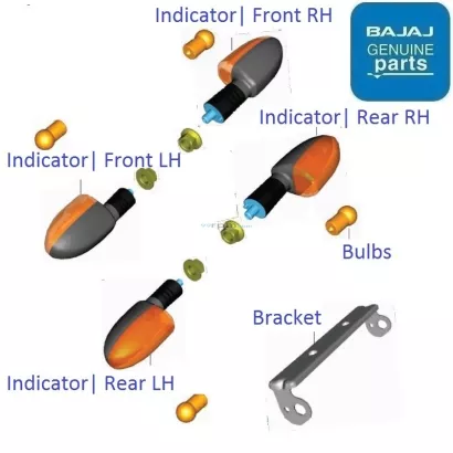 Bajaj Pulsar 150 Twin Disc UG5 BS4 Side Indicator
