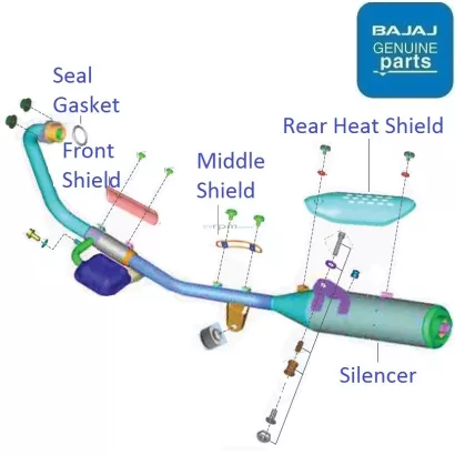 Pulsar 150 silencer store parts
