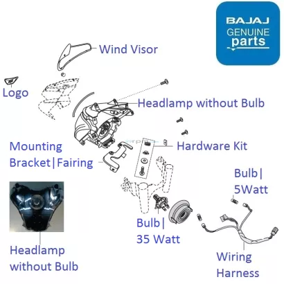 Pulsar 150 visor price original sales