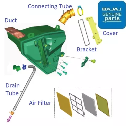 Pulsar 220 air sales filter box price