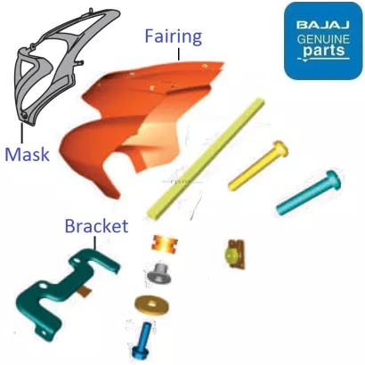 Pulsar 180 hotsell headlight visor price
