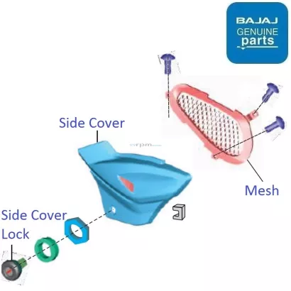 Bajaj Pulsar 180 BS4 UG5 Left Side Cover