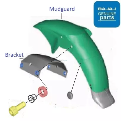 Bajaj pulsar hotsell front mudguard price