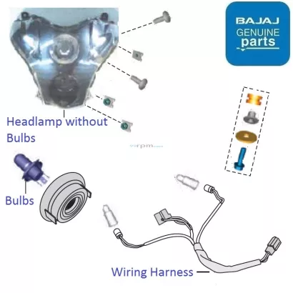 Pulsar 180 headlight bulb online