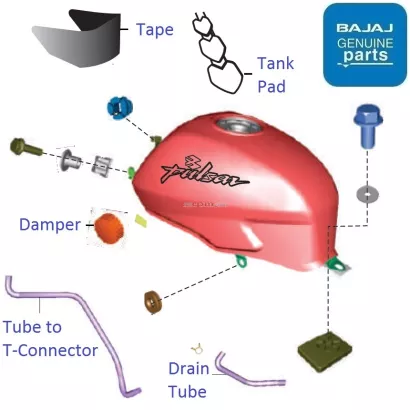 Pulsar 180 fuel tank price discount