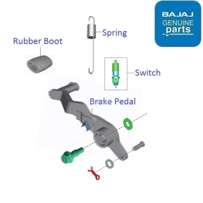 Pulsar 220 rear hotsell brake pedal price