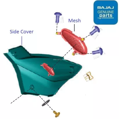 Pulsar 180 side cover price hot sale
