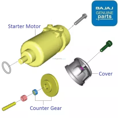 Bajaj Pulsar 180F Neon Self Start Motor