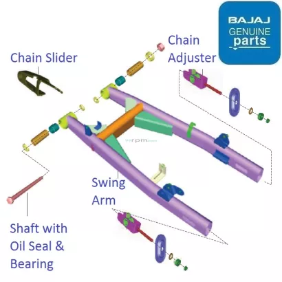 8MM swing arm Sliders Motorcycle CNC 
