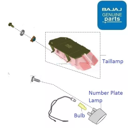 pulsar 180 tail light cover price