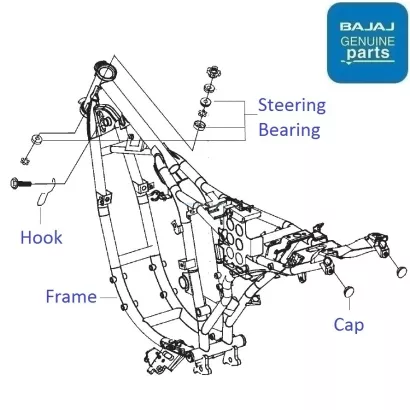 Pulsar 180 UG4 BS3 2009 16 Body Frame