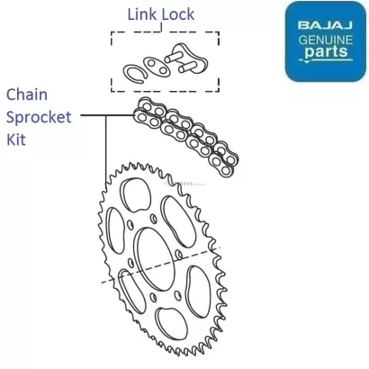 Pulsar 180 chain set on sale price