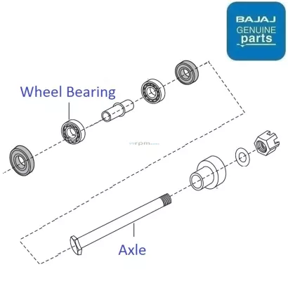 Pulsar 180 rear new arrivals wheel bearing price