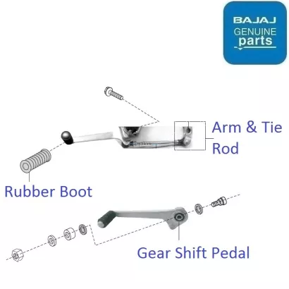 Pulsar 180 UG4 BS3 2009 16 Gear Shift Pedal