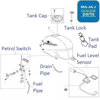 Pulsar 180 online fuel gauge price
