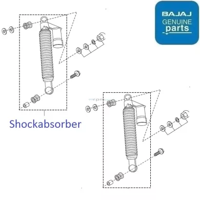 Pulsar 180 shop rear shocker price