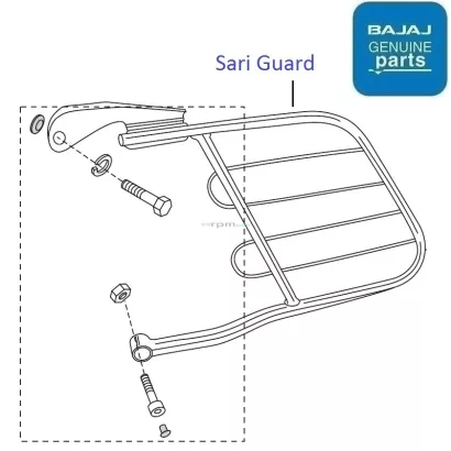 Pulsar 150 hotsell saree guard