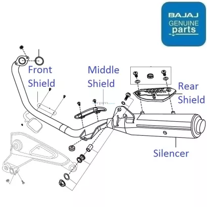 pulsar 180 silencer guard price