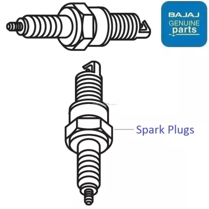 Pulsar 180 UG4 BS3 2009 16 Spark Plug