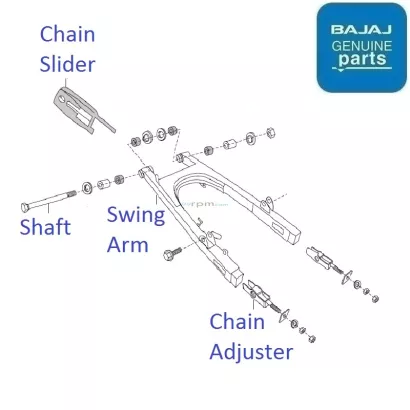 Pulsar 180 UG4 BS3 2009 16 Swing Arm