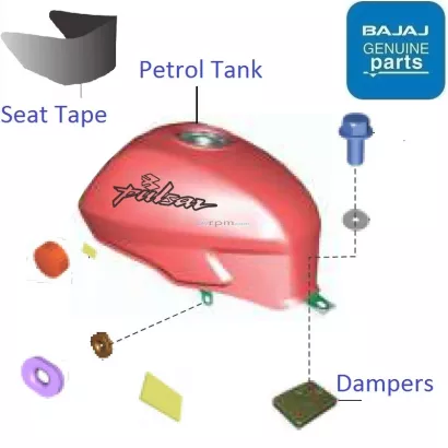 Pulsar 180 store petrol tank price