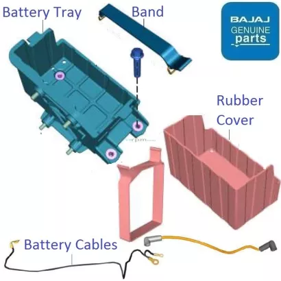 Bajaj Pulsar NS200 BS6 2021 2023 Battery Tray