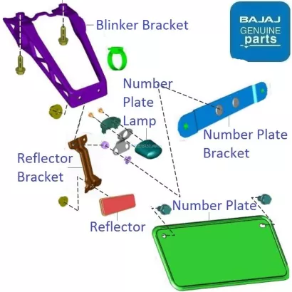 Pulsar 200 ns number plate hotsell holder online