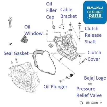 Pulsar 220 clutch cover price sale