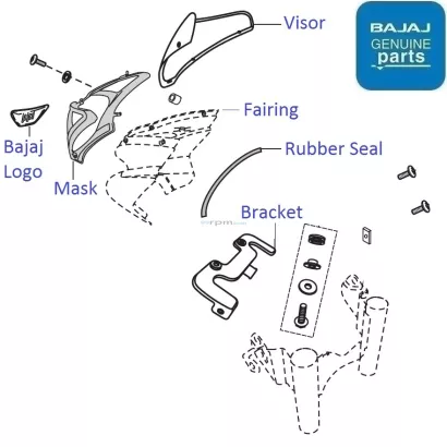 pulsar 150 front fairing price