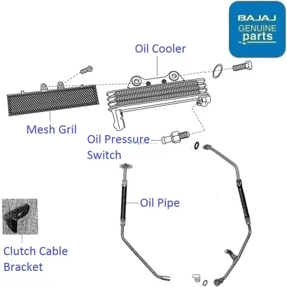 Bajaj Pulsar 200 2007 2009 Oil Cooler