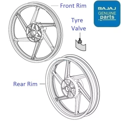 Pulsar 150 front wheel rim sales price