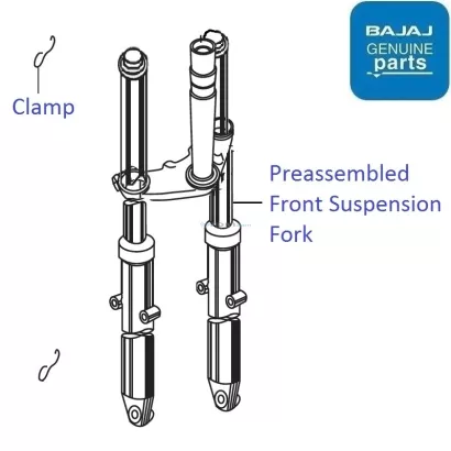Bajaj Pulsar 220F DTS i Pre Assembled Front Suspension Fork