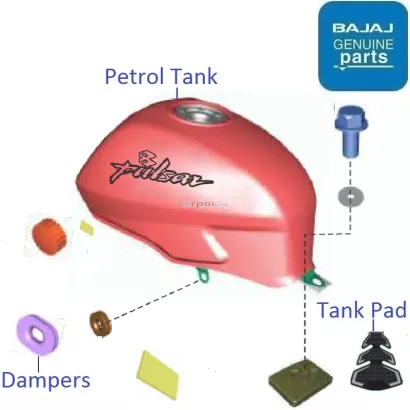 Pulsar 220 2025 petrol tank price