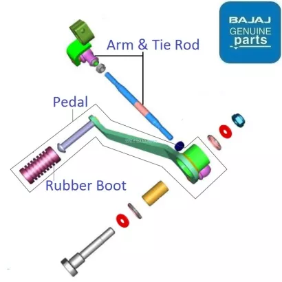 Pulsar 220 best sale gear lever price