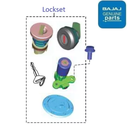 Bajaj Pulsar 220F BS6 2020 Lockset