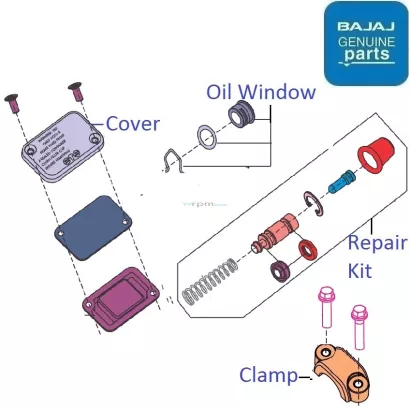 Master cylinder 2025 kit pulsar 220