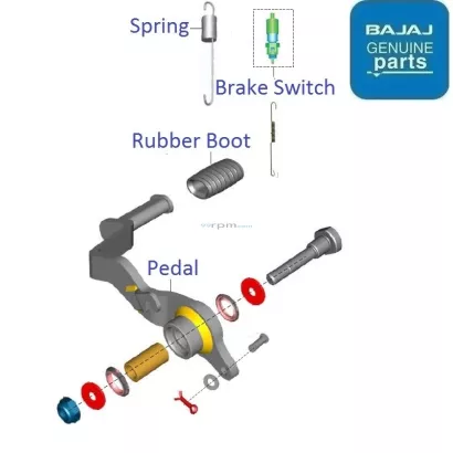 Pulsar 220 brake discount pedal price