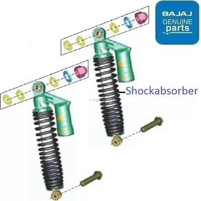 Pulsar 220f front shock absorber price sale