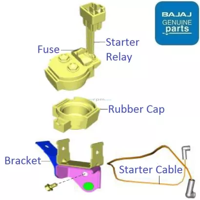 Pulsar 220 starter discount relay price
