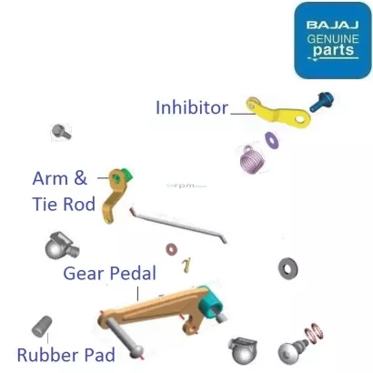 Pulsar 150 single gear lever price store
