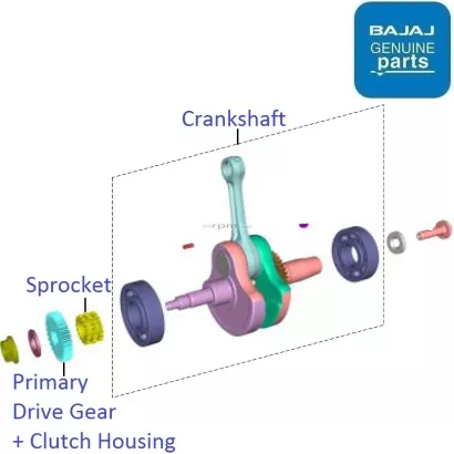 Pulsar 150 cheap crankshaft price