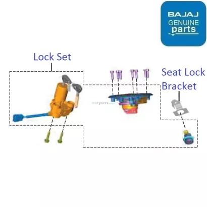 Bajaj Pulsar N160 (Single ABS, 202223) Lock Set