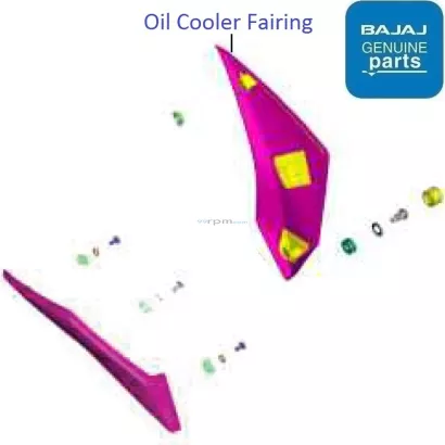 Bajaj Pulsar N160 Single ABS 2022 23 Oil Cooler Fairing