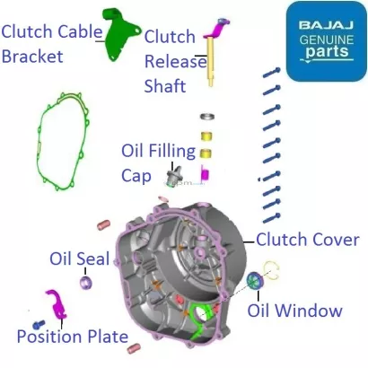 Bajaj Pulsar N250 Single ABS 2021 23 Clutch Cover