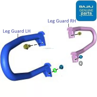 Bajaj Pulsar N250 Single ABS 2021 23 Leg Crash Guard