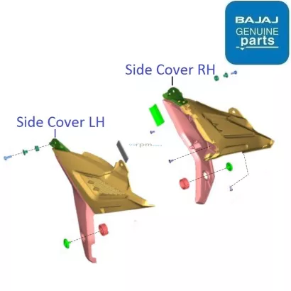 Bajaj Pulsar N250 Single ABS 2021 23 Side Cover
