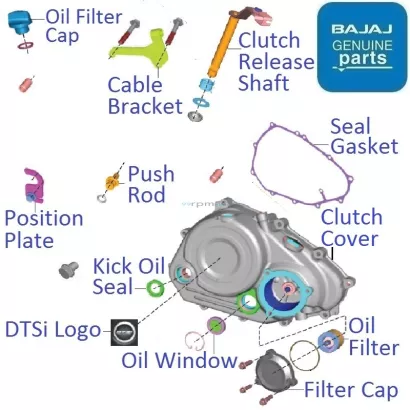 pulsar 125 engine cover